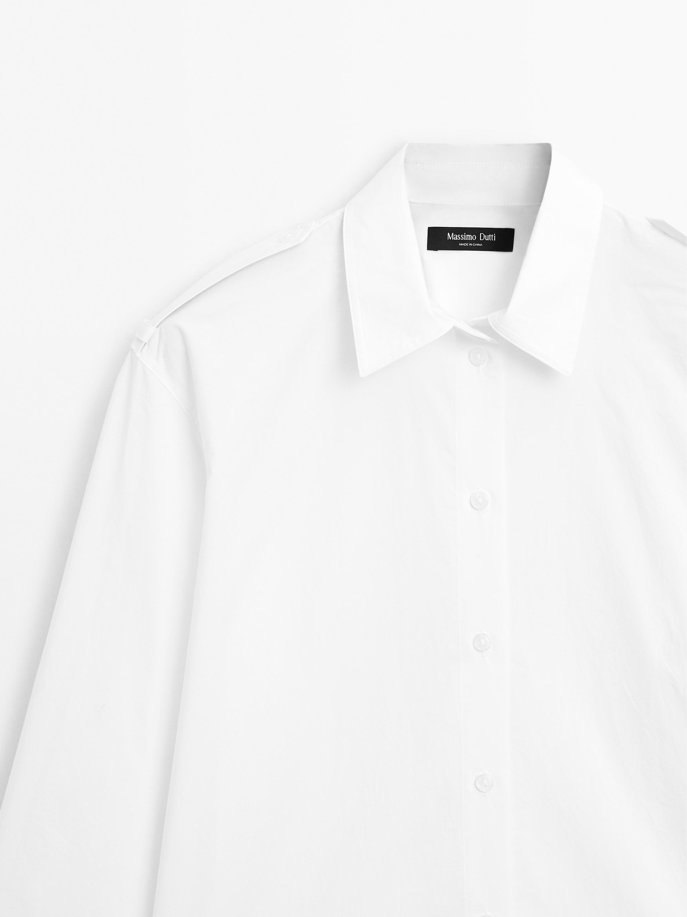 100% cotton shirt with shoulder detail